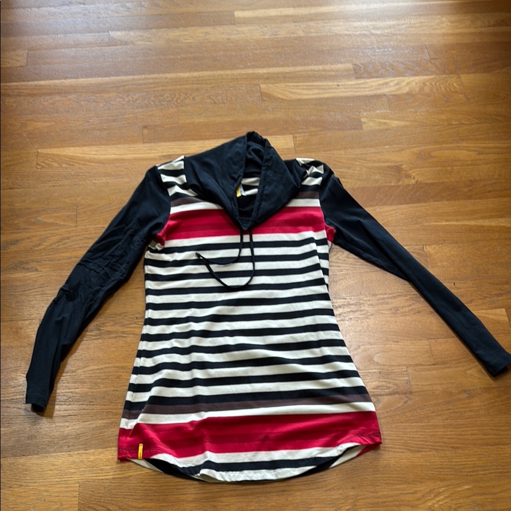 Striped Long Sleeve Hoodie
